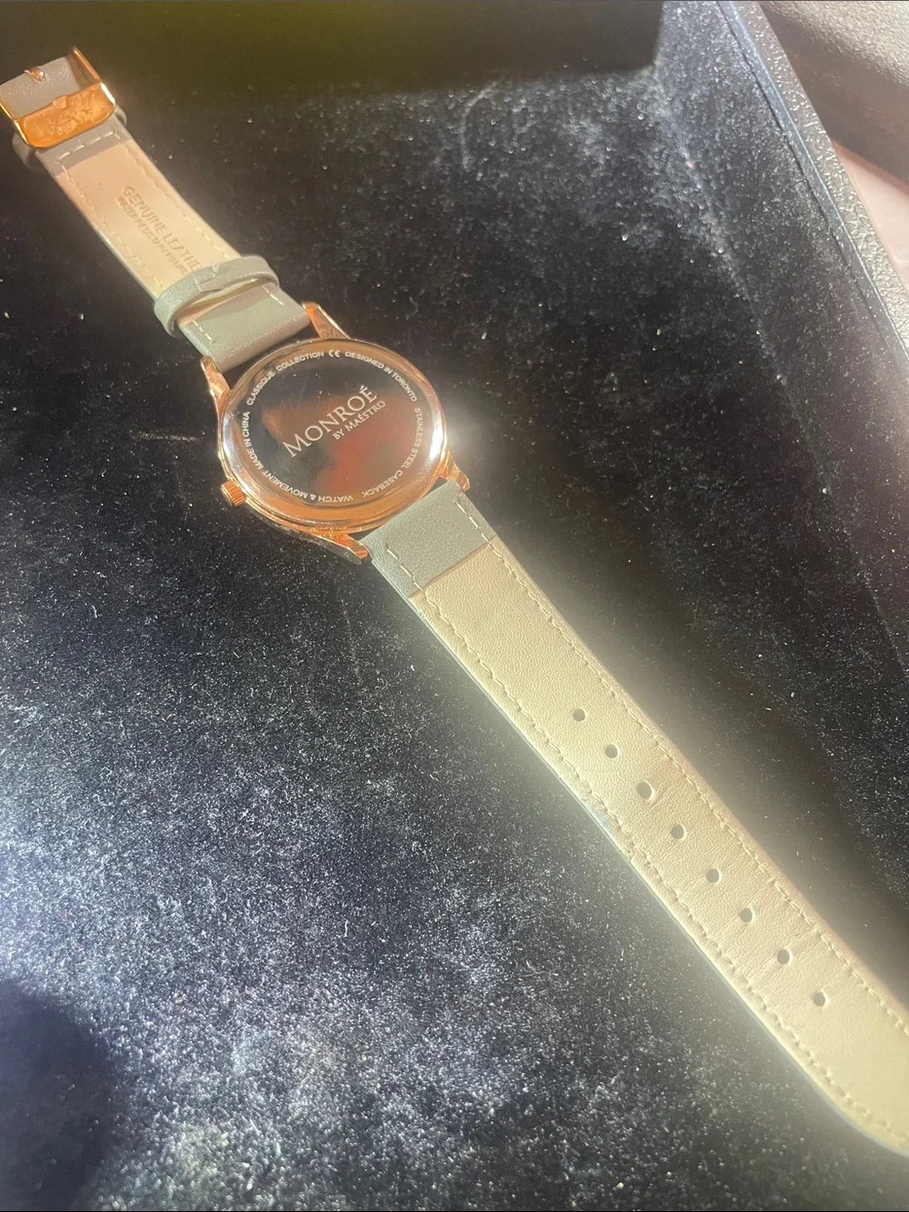 Monroe Men’s Watch by Maestro Sunburst Sole’rose